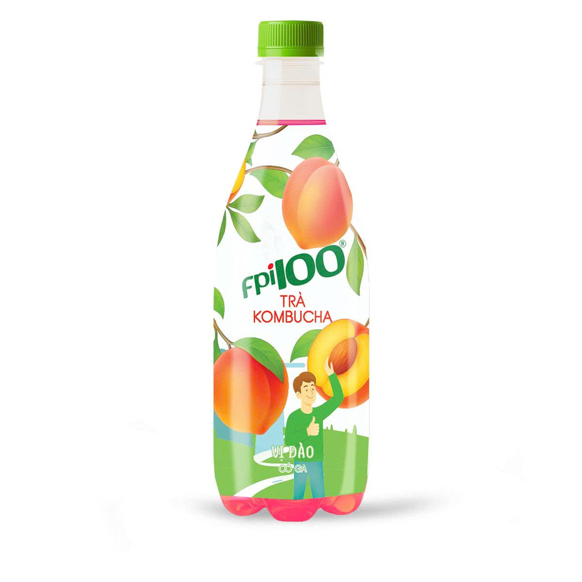 Trà Kombucha FBI100 vị đào