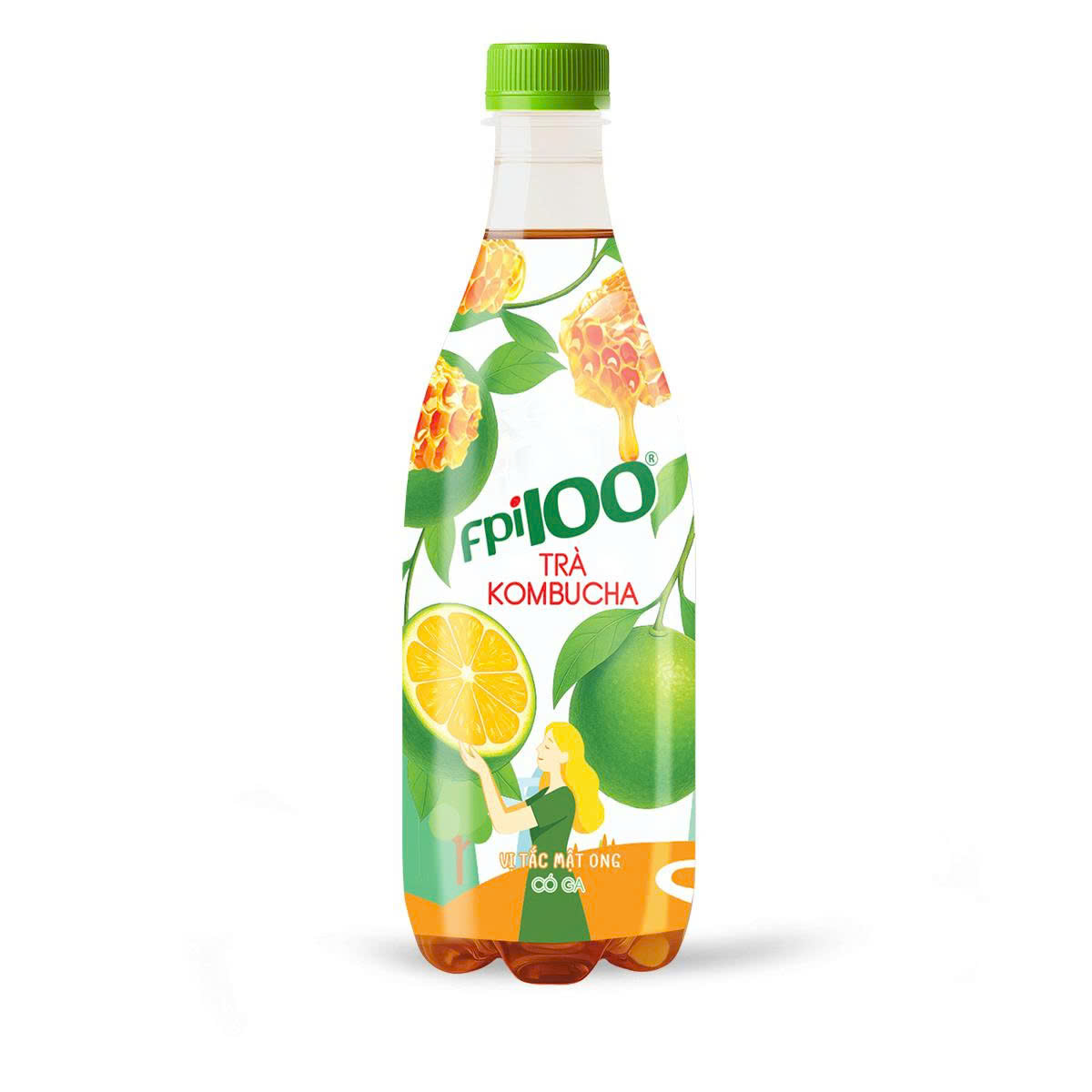 Trà Kombucha FBI100 vị tắc mật ong