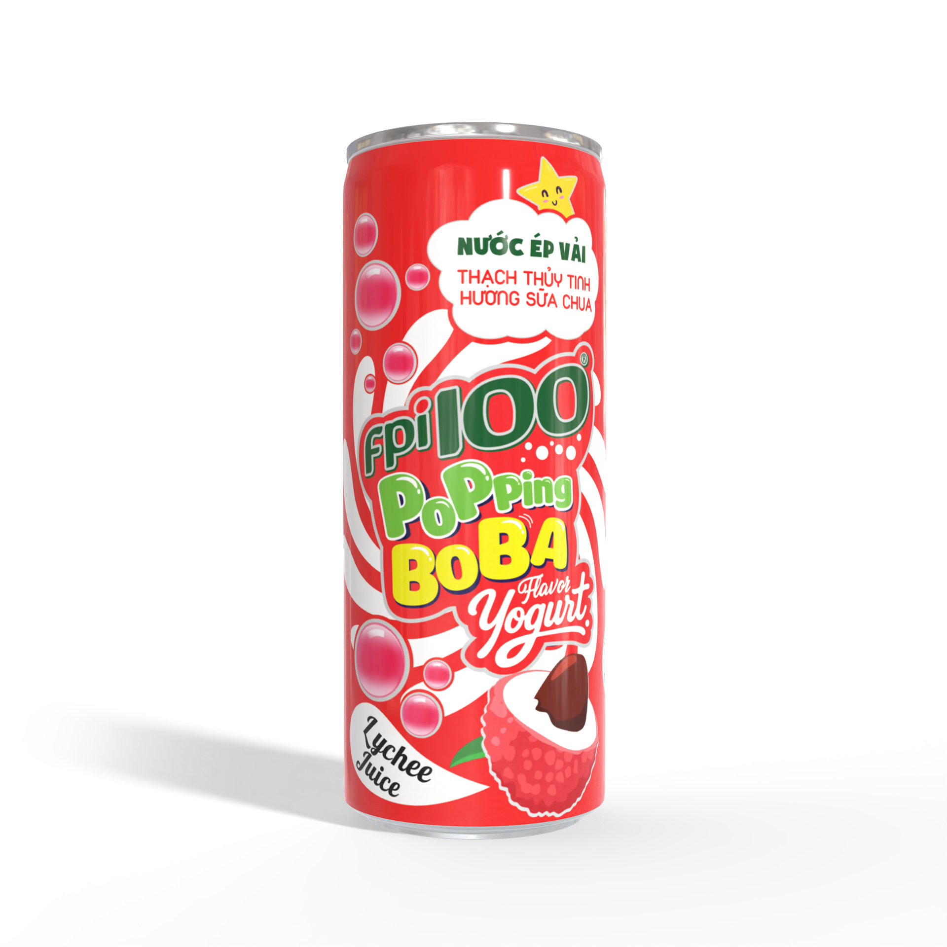 Nước ép vải thạch thuỷ tinh FPI100 hương sữa chua