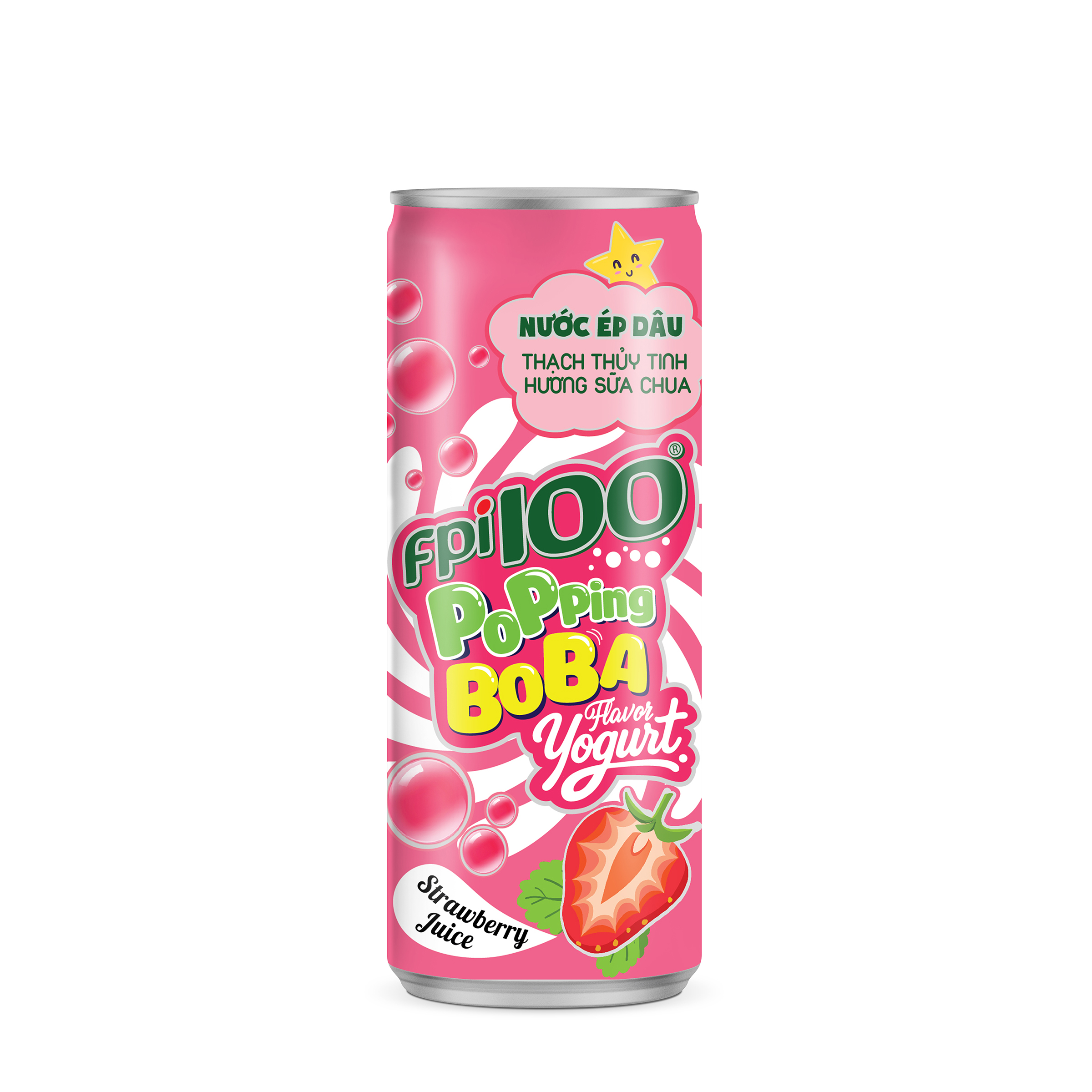 Nước ép dâu thạch thuỷ tinh FPI100 hương sữa chua