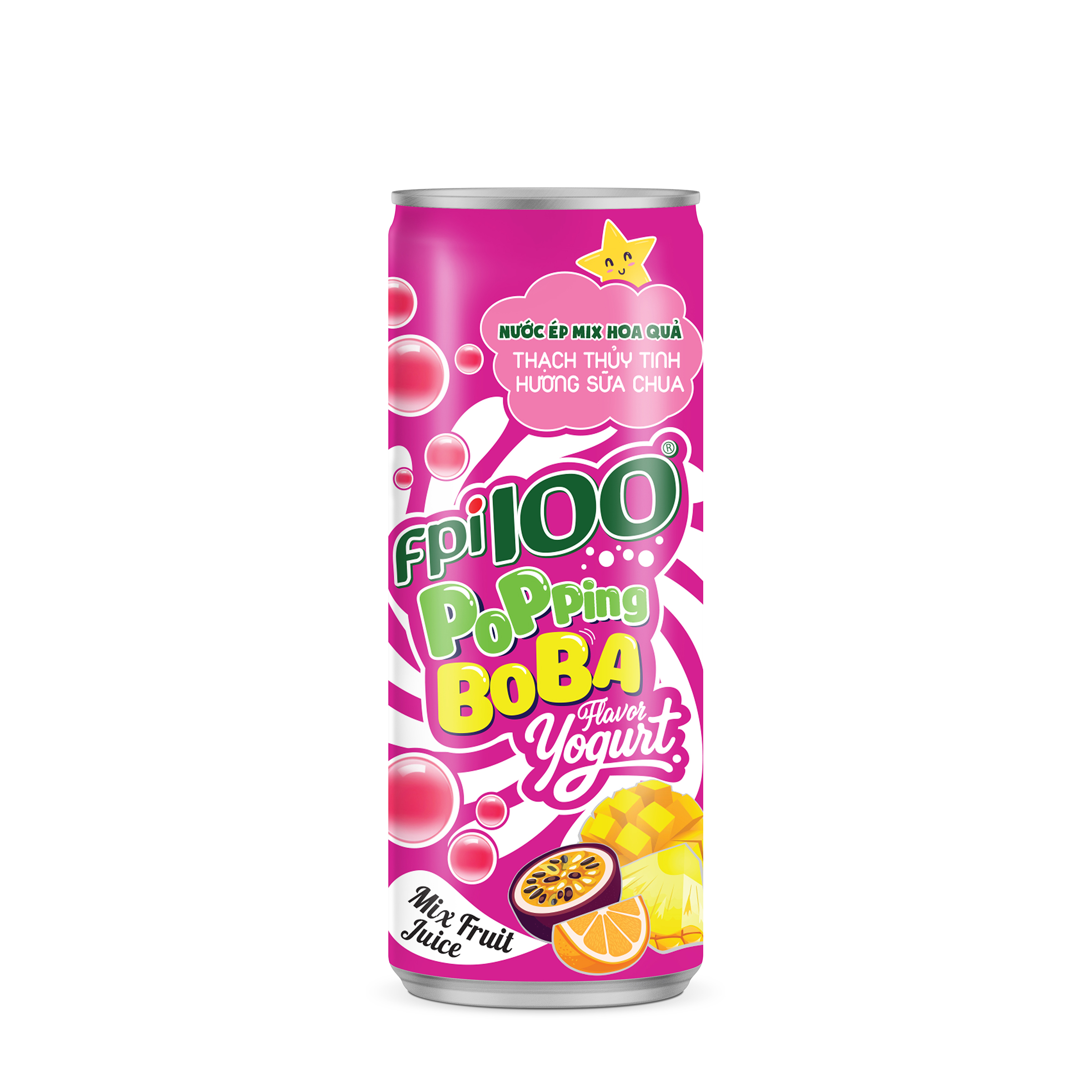 Nước ép mix hoa quả thạch thuỷ tinh FPI100 hương sữa chua